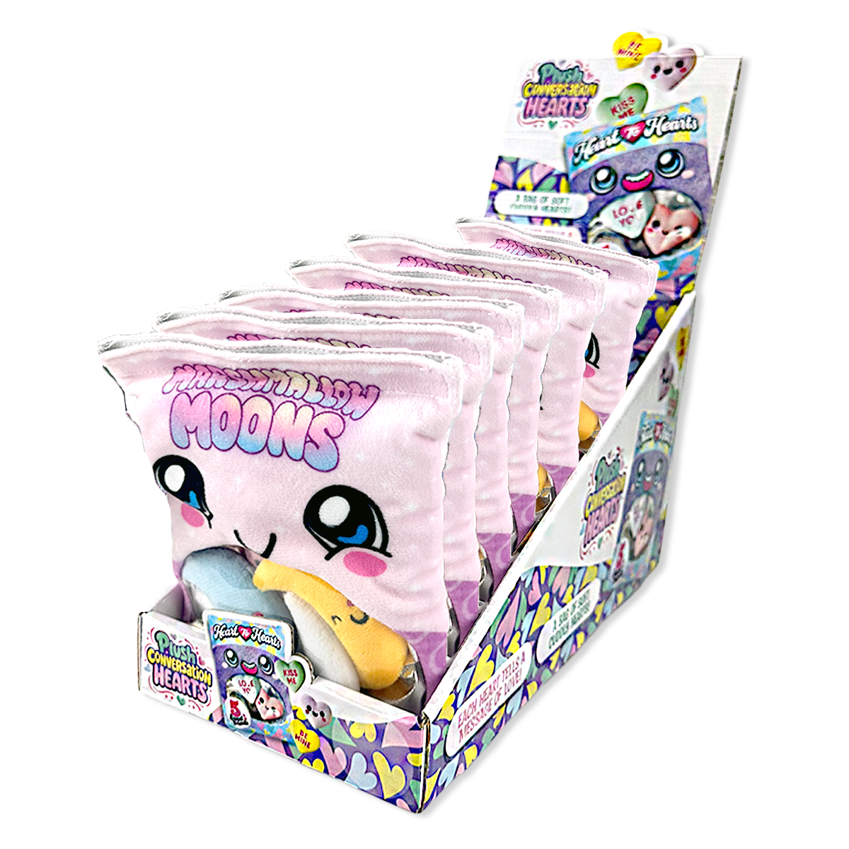 Plush Bag of Conversation Hearts - 6 Pieces Per Retail Ready Display 26255 NOVELTY INC