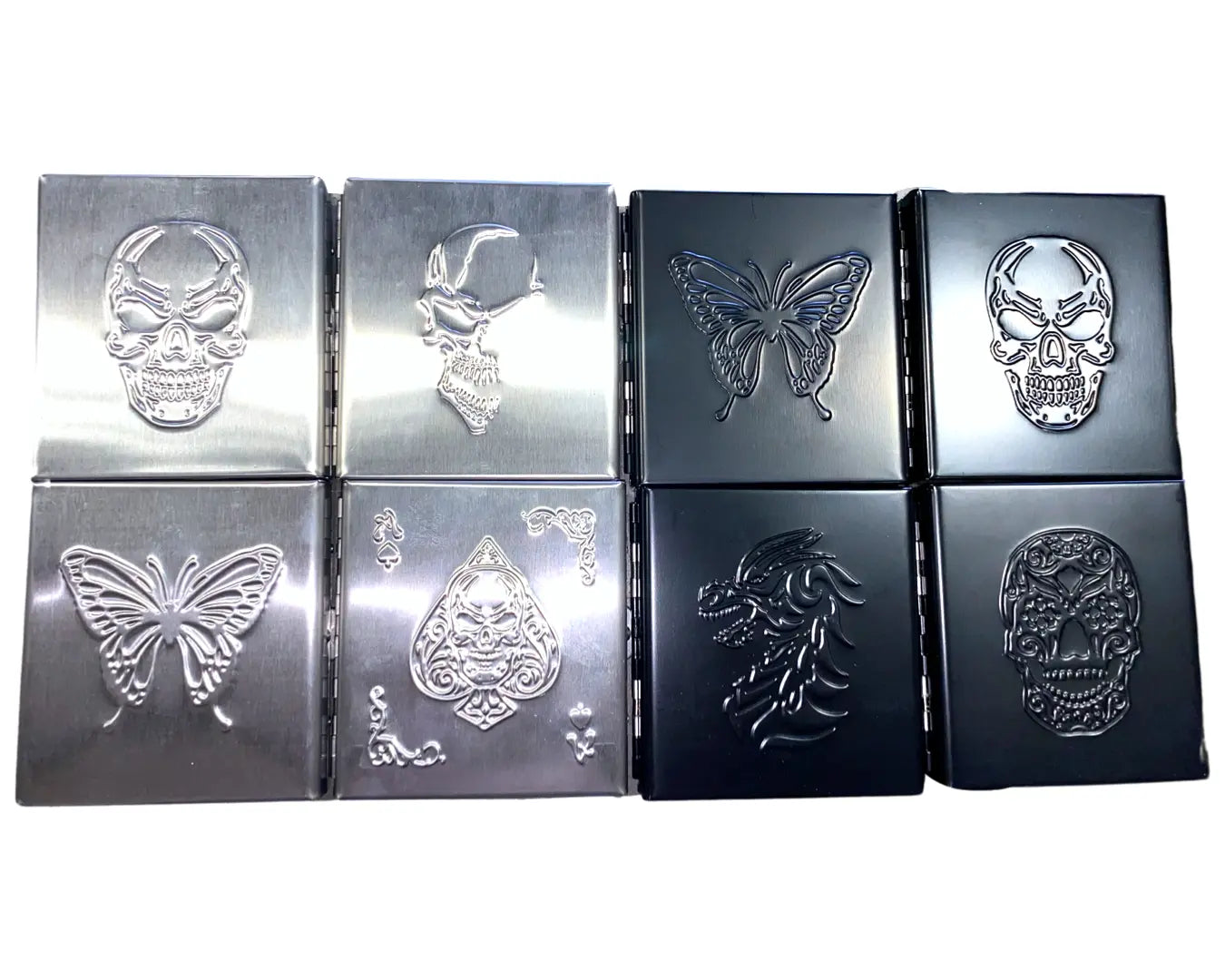 Metal Cigarette Case with Hinged Lid - 8 Pieces Per Retail Ready Display 40349 SMOKEZILLA