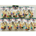 Classic Wooden Sling Shot with Spiky Balls - 12 Pieces Per Pack 23669 KIPP BROTHERS
