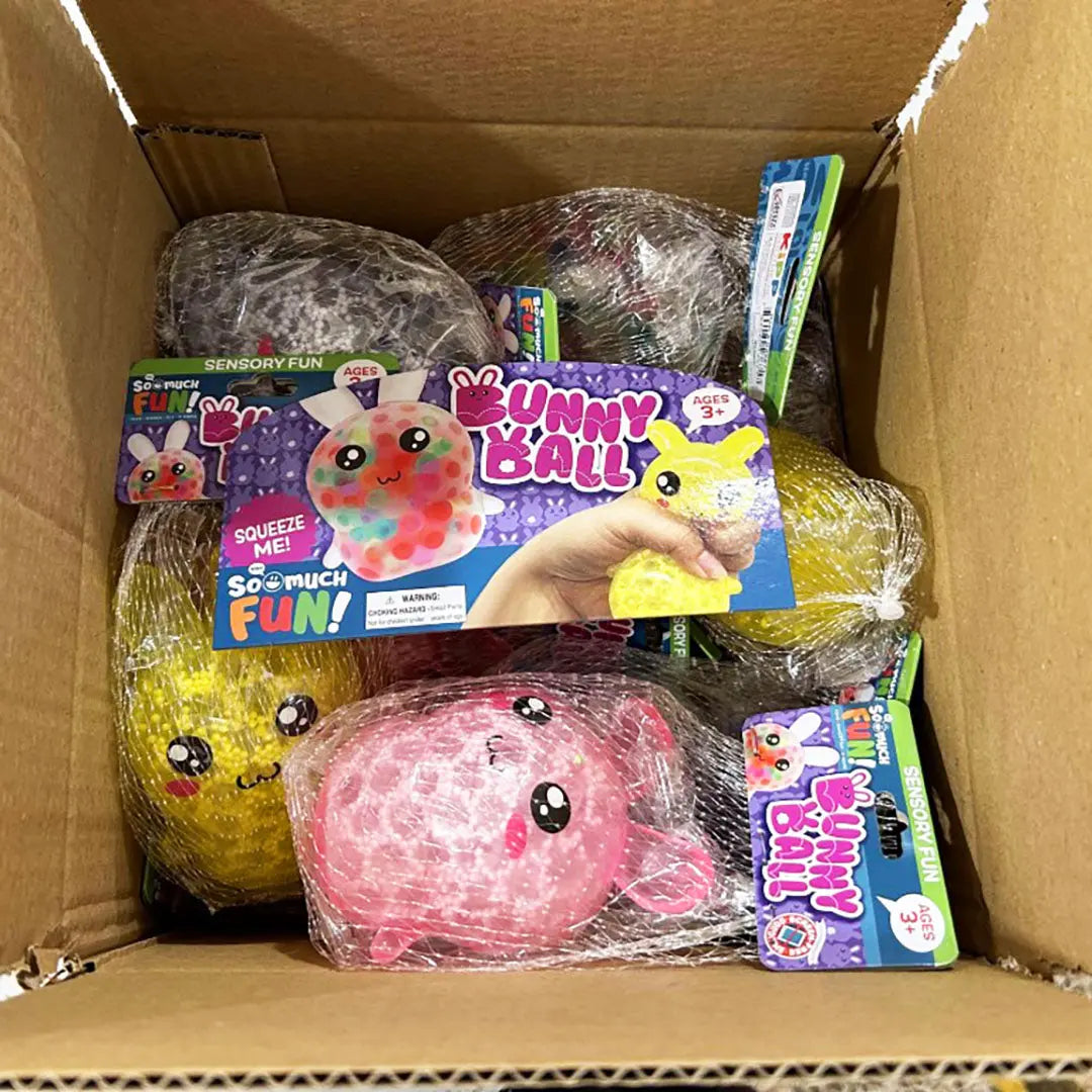 Squish and Squeeze Bunny Water Bead Toy - 12 Pieces Per Pack 23671 KIPP BROTHERS