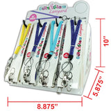 Pastel Lanyard with Detachable Clip - 12 Pieces Per Retail Ready Display 20033 NOVELTY INC