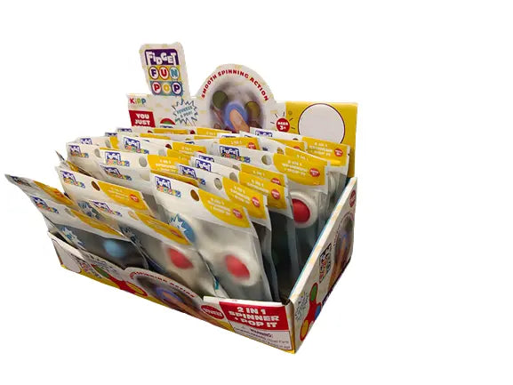Fidget Pop Spinner Toy - 24 Pieces Per Retail Ready Display 22846 KIPP BROTHERS
