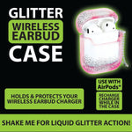 Earbud Case Liquid Glitter - 8 Pieces Per Retail Ready Display 20357 GADGET GEAR