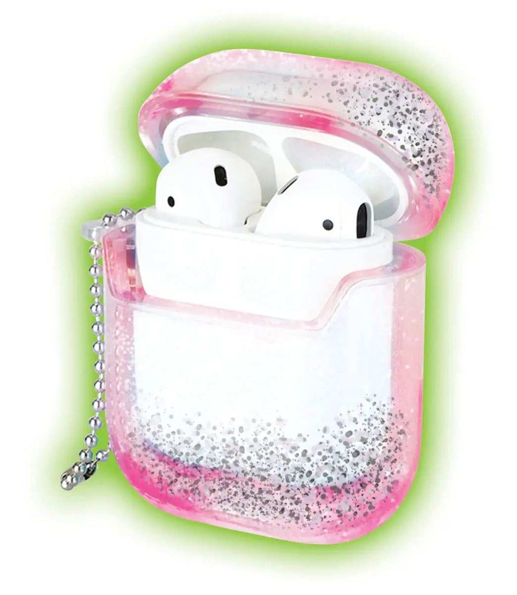 Earbud Case Liquid Glitter - 8 Pieces Per Retail Ready Display 20357 GADGET GEAR