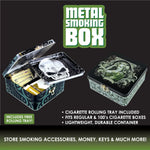 Metal Storage Box with Roll Tray - 6 Pieces Per Retail Ready Display 20359 SMOKEZILLA