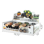 Friction Toy Car Monster Truck Assortment - 8 Pieces Per Retail Ready Display 20474 KIPP BROTHERS