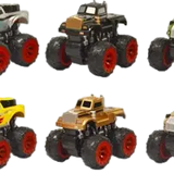 Friction Toy Car Monster Truck Road Warrior Assortment - 8 Pieces Per Retail Ready Display 20475 KIPP BROTHERS