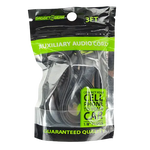 Auxiliary Cable with 1/8" Input 3FT - 6 Pieces Per Pack 20510 GADGET GEAR