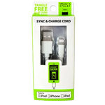 Charging Cable Flat USB to Lightning 10FT - 4 Pieces Per Pack 20688 GADGET GEAR