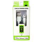 Charging Cable Flat USB to Lightning 10FT - 4 Pieces Per Pack 20688 GADGET GEAR