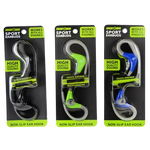 Wired Sport Earbuds With Mic  - 3 Pieces Per Pack 20777 GADGET GEAR