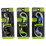 Wired Sport Earbuds With Mic  - 3 Pieces Per Pack 20777 GADGET GEAR