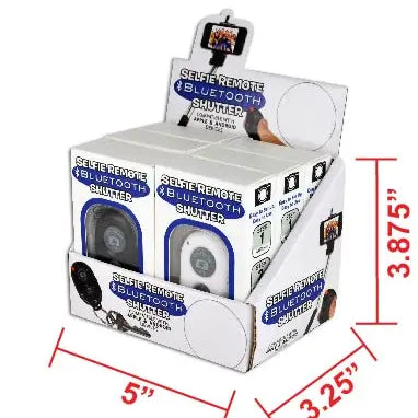 Bluetooth Compatible Selfie Button - 6 Pieces Per Retail Ready Display 21049 NOVELTY INC