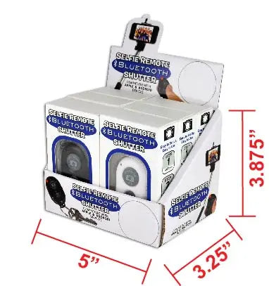 Bluetooth Compatible Selfie Button - 6 Pieces Per Retail Ready Display 21049 NOVELTY INC