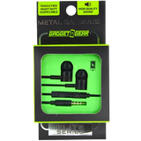 Wired Earbuds Metal With Mic  - 2 Pieces Per Pack 21206 GADGET GEAR