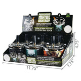 Push Down Metal Ashtray - 6 Per Retail Ready Display 21548 SMOKEZILLA