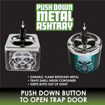 Push Down Metal Ashtray - 6 Per Retail Ready Display 21548 SMOKEZILLA