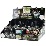 Push Down Metal Ashtray - 6 Per Retail Ready Display 21548 SMOKEZILLA