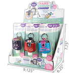 Hand Sanitizer Keychain 12 Pieces Per Retail Ready Display 21667 NOVELTY INC