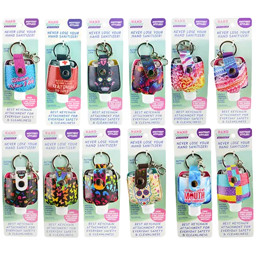 Hand Sanitizer Keychain 12 Pieces Per Retail Ready Display 21667 NOVELTY INC