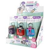 Hand Sanitizer Keychain 12 Pieces Per Retail Ready Display 21667 NOVELTY INC