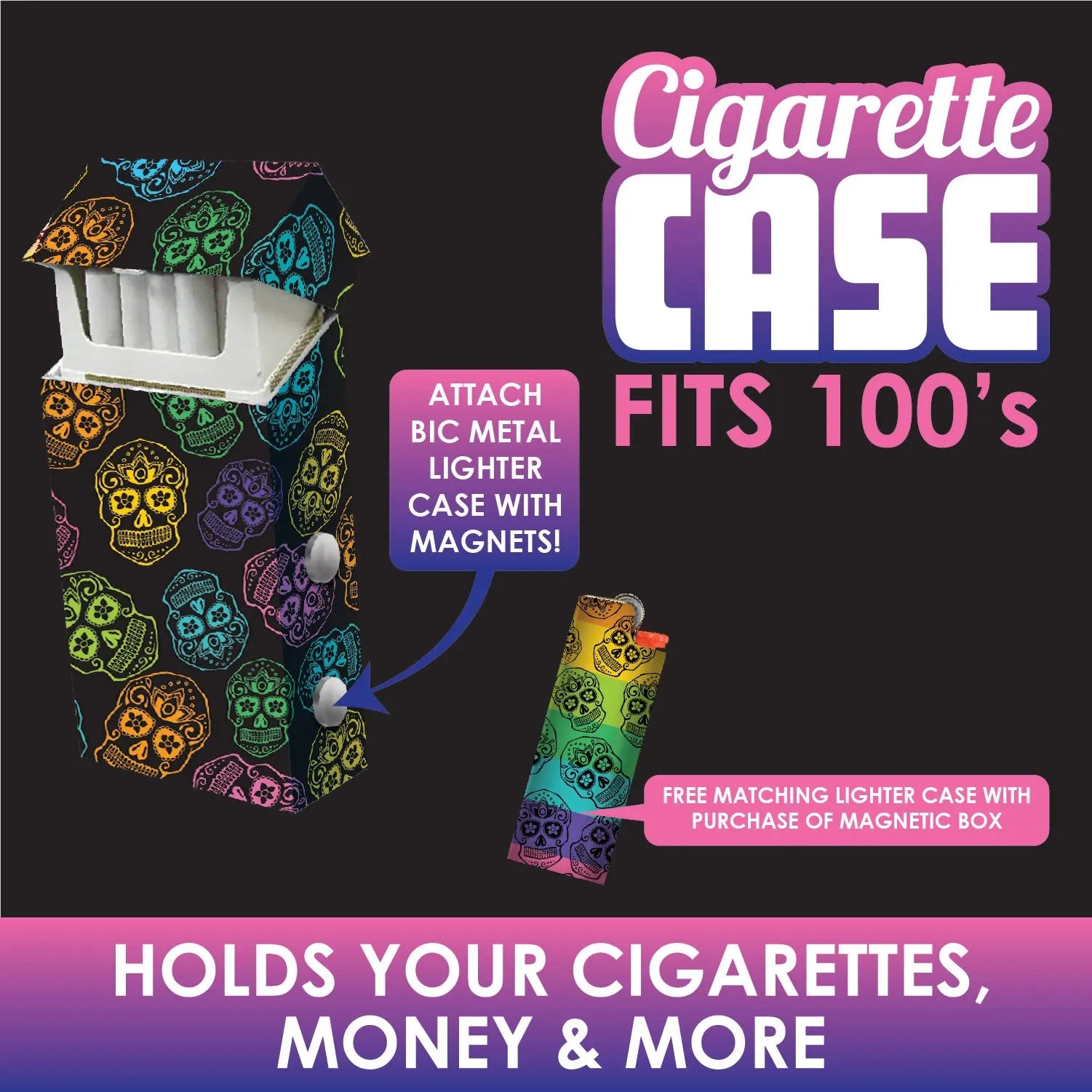 100s Cigarette Storage Case - 8 Pieces Per Retail Ready Display 21748 SMOKEZILLA
