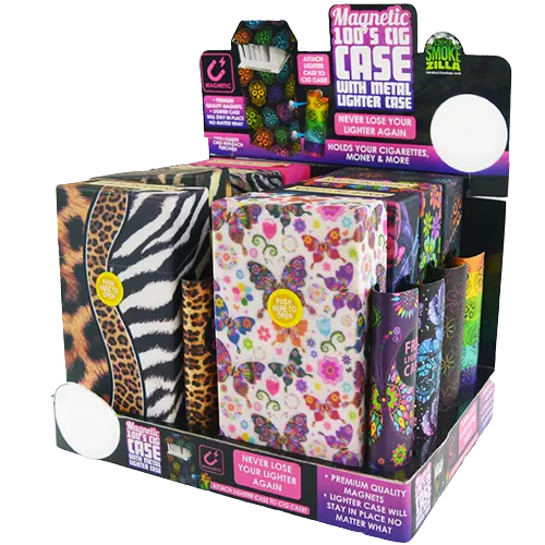 100s Cigarette Storage Case - 8 Pieces Per Retail Ready Display 21748 SMOKEZILLA