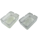 Glow in The Dark Skull Glass Ashtray - 6 Per Retail Ready Display 21750 SMOKEZILLA