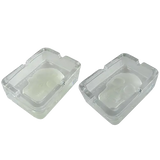 Glow in The Dark Skull Glass Ashtray - 6 Per Retail Ready Display 21750 SMOKEZILLA