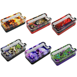 Glass Ashtray with LED Light-Up Design - 6 Per Retail Ready Display 21754 SMOKEZILLA