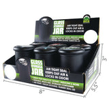 Smell Proof Glass Storage Container - 6 Pieces Per Retail Ready Display 21761 SMOKEZILLA