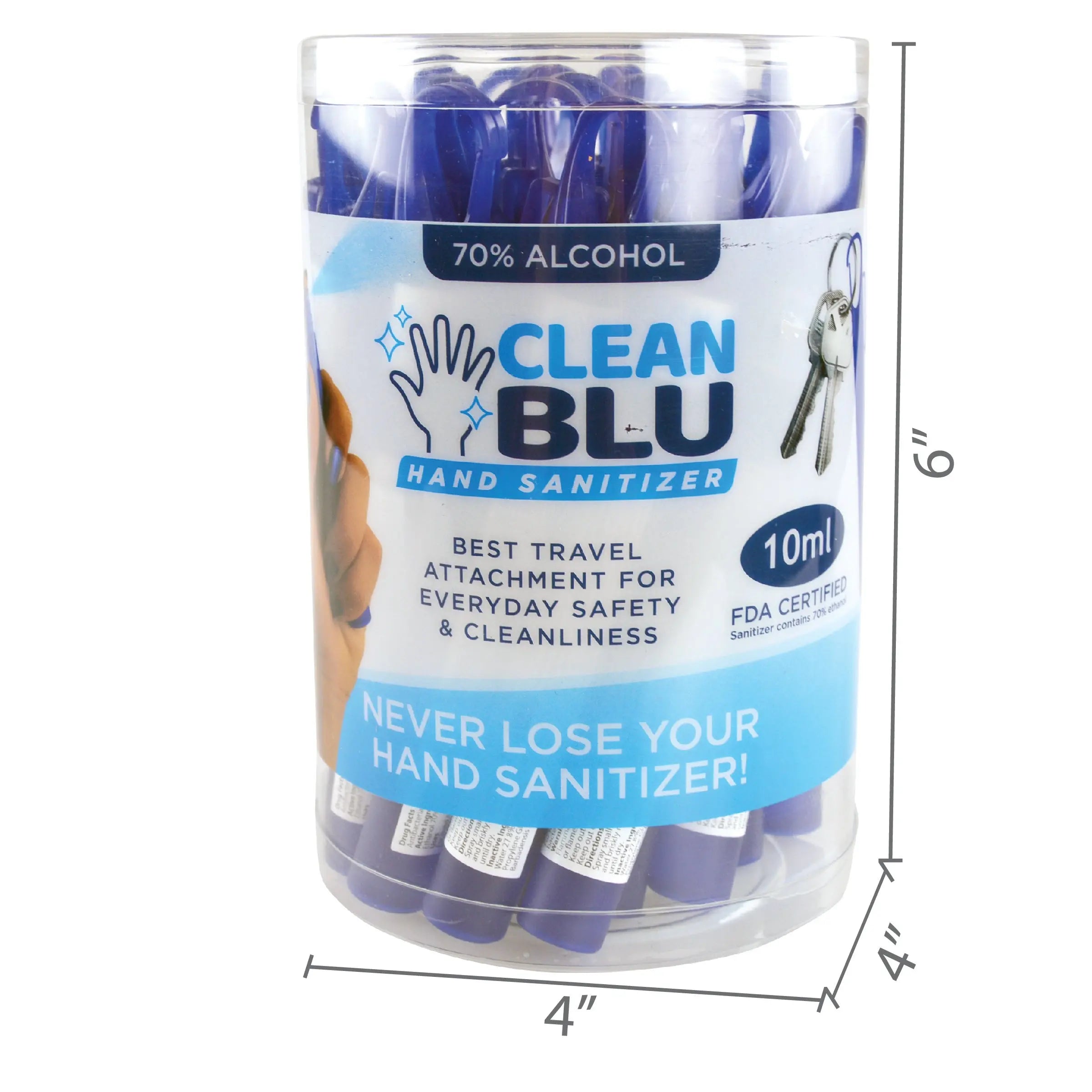 Clip Hand Sanitizer 24 Pieces Per Retail Ready Display 21803 NOVELTY INC