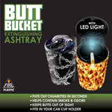 Full Print Butt Bucket Ashtray with LED Light - 6 Per Retail Ready Display SMOKEZILLA