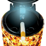 Full Print Butt Bucket Ashtray with LED Light - 6 Per Retail Ready Display SMOKEZILLA