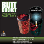 Full Print Butt Bucket Ashtray with LED Light - 6 Per Retail Ready Display 21805 SMOKEZILLA