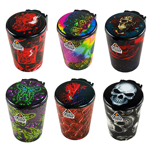 Full Print Butt Bucket Ashtray with LED Light - 6 Per Retail Ready Display 21805 SMOKEZILLA