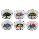 Glass Glow in The Dark Ashtray - 6 Per Retail Ready Display 21812 SMOKEZILLA