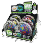 Glass Glow in The Dark Ashtray - 6 Per Retail Ready Display 21812 SMOKEZILLA