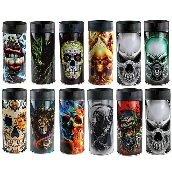 Metal Butt Bucket Ashtray - 12 Per Retail Ready Display 21882 SMOKEZILLA