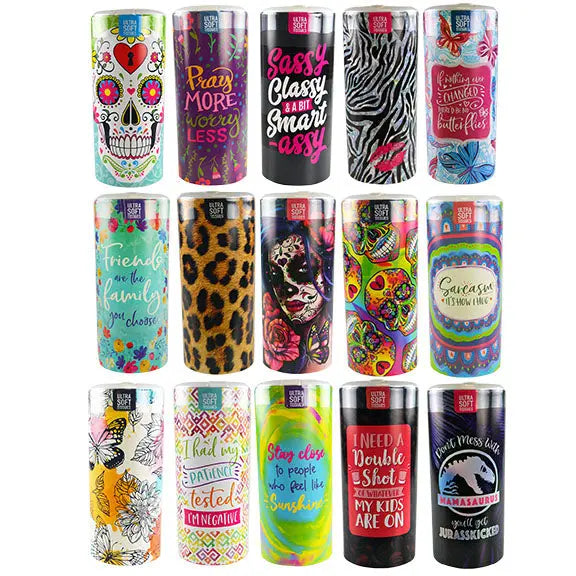 Travel Tissue and Wipe Assortment Floor Display - 68 Pieces Per Retail Ready Display 88291 GADGET GEAR