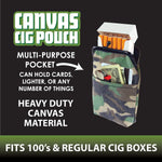 Canvas Cigarette Pouch - 8 Pieces Per Retail Ready Display 21898 SMOKEZILLA
