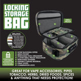 Smell Proof Canvas Lock Bag with Tool Organizer - 4 Pieces Per Retail Ready Display 21912 SMOKEZILLA