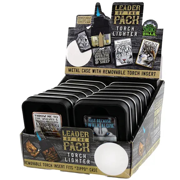 Animal Flip Top Torch Lighter - 12 Pieces Per Retail Ready Display 21914 SMOKEZILLA