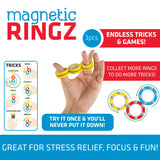 Fidget Magnetic Ring 3 Pack Set - 12 Pieces Per Retail Ready Display 21919 KIPP BROTHERS