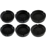 Black Ceramic Ashtray with Matte Black Design - 6 Pieces Per Retail Ready Display 21921 SMOKEZILLA