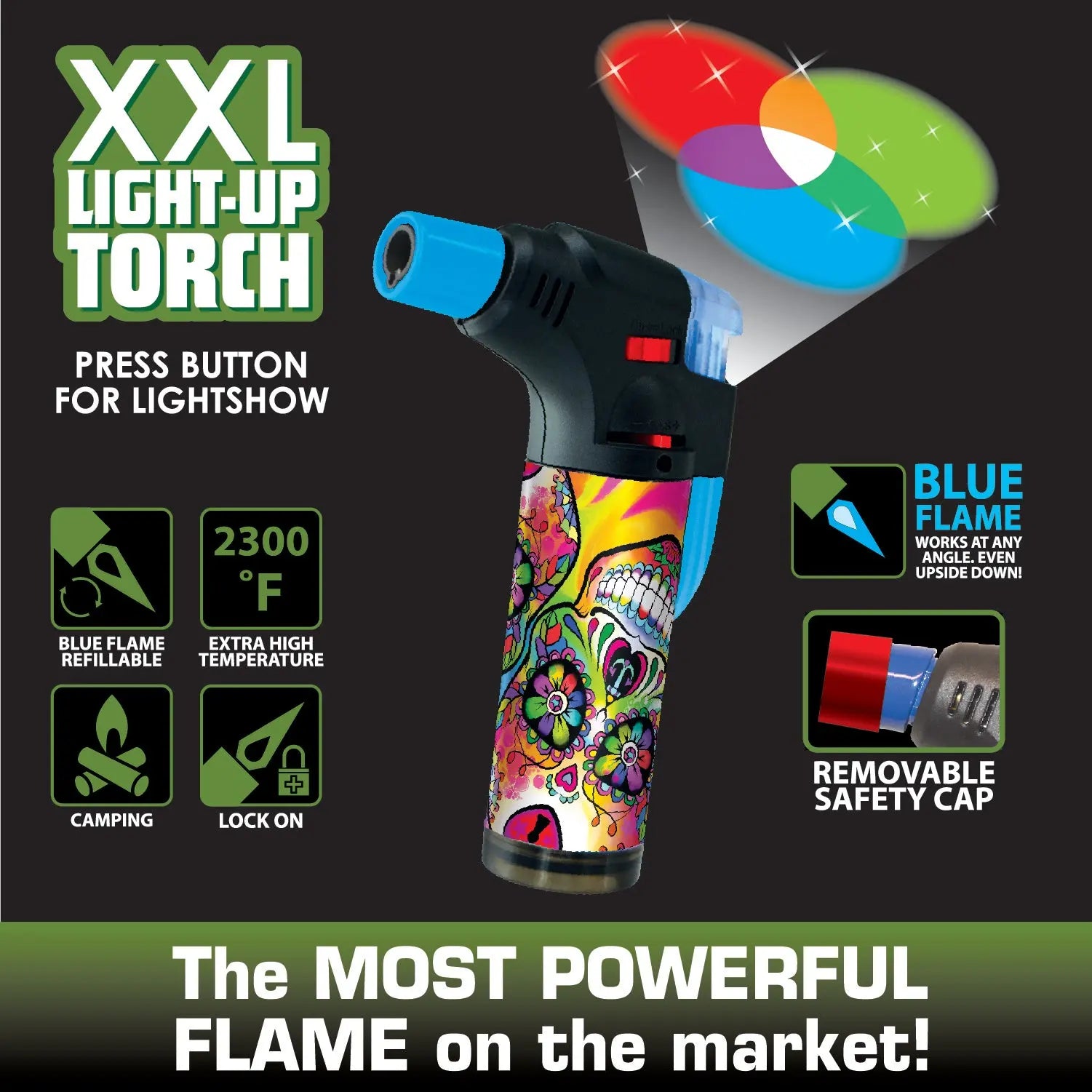 Light-Up XXL Torch Lighter - 12 Pieces Per Retail Ready Display 21956 SMOKEZILLA