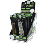 Canvas and Leather Case Key Chain Assortment - 12 Pieces Per Retail Ready Display 21962 SMOKEZILLA