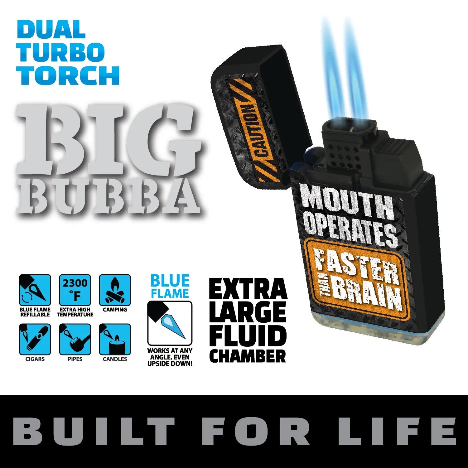 Big Bubba Dual Torch Lighter - 15 Pieces Per Retail Ready Display 21995 SMOKEZILLA