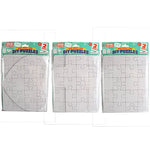 DIY Blank Puzzle 2 Pack Set - 12 Pieces Per Retail Ready Display 22039 KIPP BROTHERS