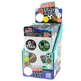 Sports Stickers Team Pack  24 Pieces Per Retail Ready Display 22040 NOVELTY INC